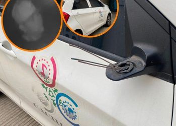 Desaprensivos roban retrovisor de vehículo de Cachicha