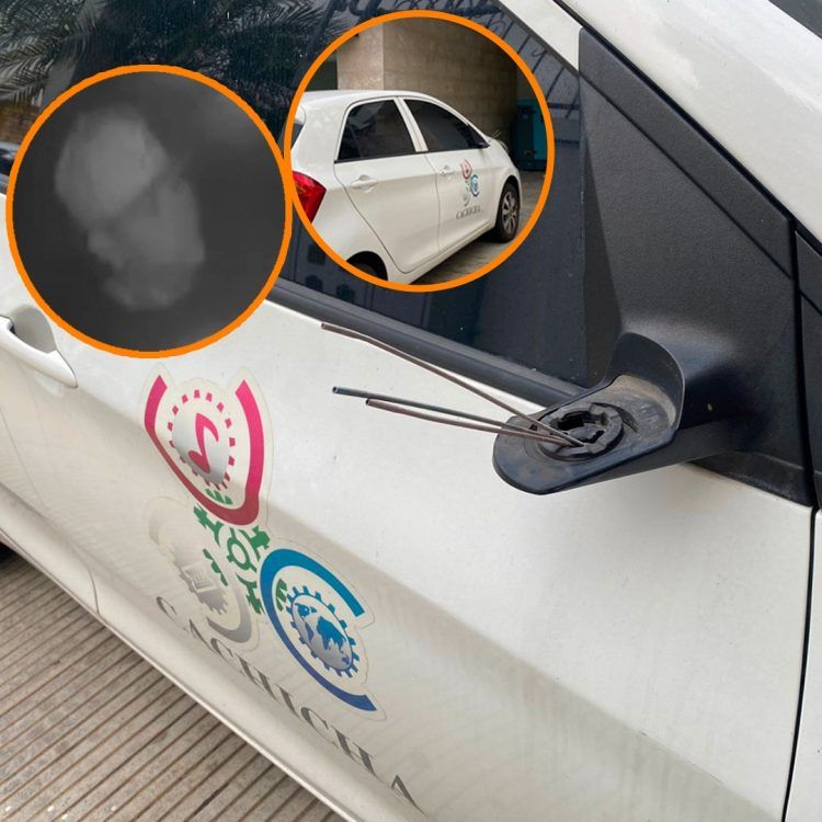 Desaprensivos roban retrovisor de vehículo de Cachicha
