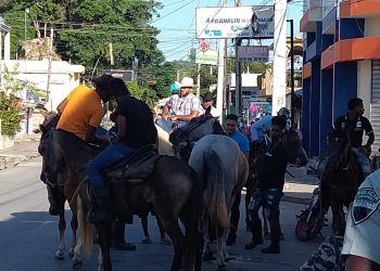 Caballo pierde el control se estrella contra auto causando dos heridos