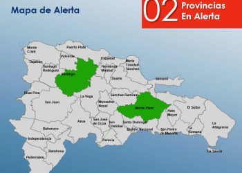 COE disminuye a dos provincias en alerta verde