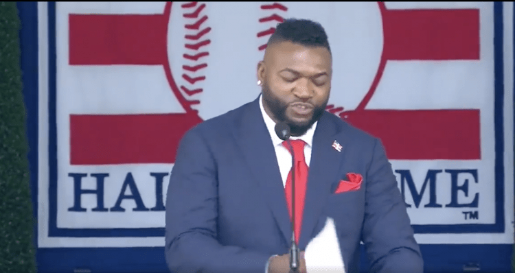 David Ortiz agradece a RD tras ser exaltado en Cooperstown