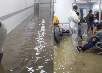Denuncian fuertes inundaciones en Hospital Jaime Oliver de SPM