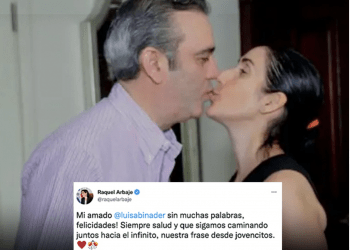 Presidente Abinader cumple 55 años y así lo felicita su esposa