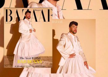 Bad Bunny se viste de novia para prestigiosa revista Harper's Bazaar