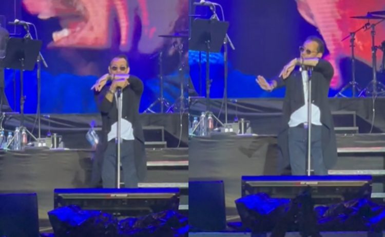 ¡En pleno concierto! Marc Anthony pide aguardiente y recibe botellazo