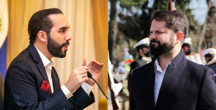 Bukele responde a presidente Chile sobre forma de gobernar