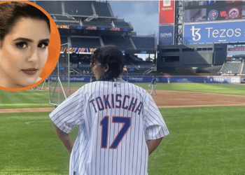 Tokischa lanza primera bola en juego de Mets ¡y se gana críticas de dominicanas!