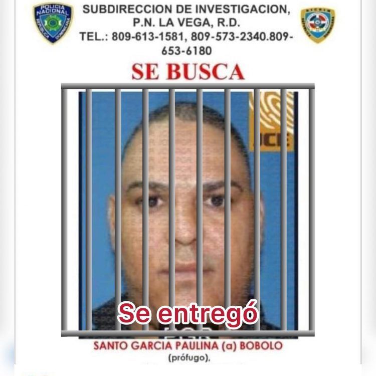 Se entrega hombre buscado por asesinato en La Vega