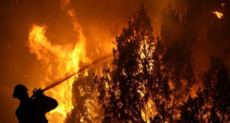 Muertos, heridos y casas destruidas por incendio forestales sin control en chile