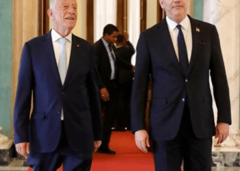 Luis Abinader se reúne con el presidente de Portugal, Marcelo Rebelo