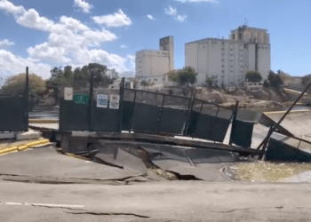 Se hunde parte del Puerto Don Diego en Santo Domingo