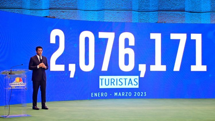 Más de 2 millones de turistas visitaron RD en el primer trimestre del 2023