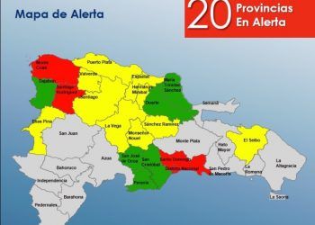 COE aumenta a 21 las provincias en alerta por vaguada