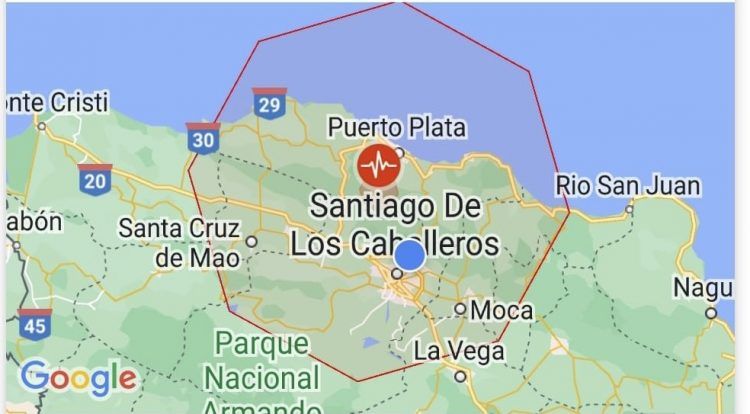 Se registra fuerte temblor de tierra en Puerto Plata