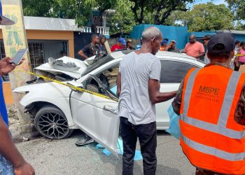 Accidente de tránsito deja cuatro personas muertas en Baní