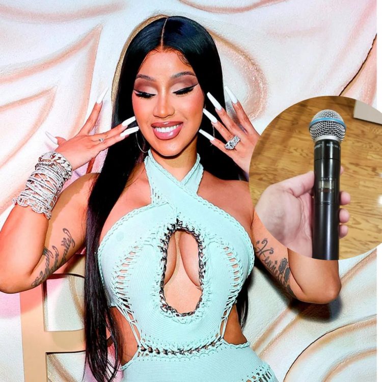 Subastan micrófono que Cardi B lanzó a una fanática durante un concierto