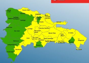 COE disminuye a 19 las provincias en alerta amarilla y coloca 13 en verde