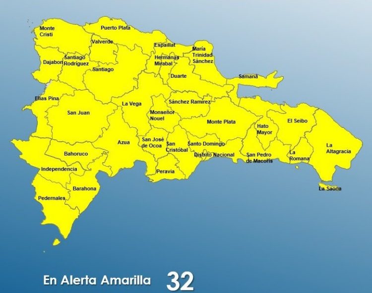 COE disminuye niveles de alertas tras el paso de la tormenta Franklin