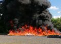 Procuraduría informa fueron incinerados 200 kilogramos de distintas drogas