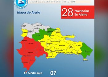 COE aumenta a 28 las provincias en alerta por potencial ciclón tropical