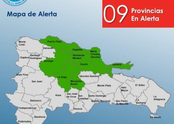 COE eleva a nueve las provincias en alerta verde por vaguada