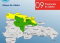 COE aumenta a nueve las provincias en alerta por efectos de sistema frontal