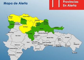 COE mantiene 11 provincias en alerta por efectos de sistema frontal