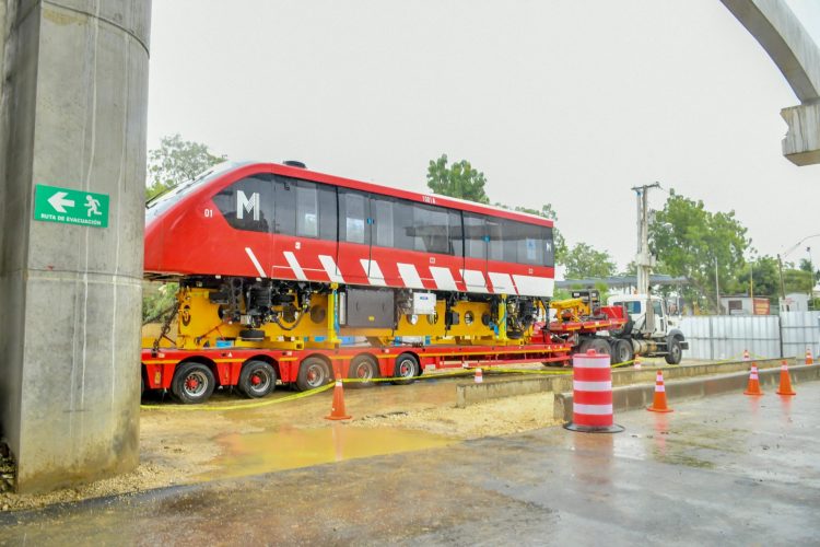 Segundo tren del Monorriel de Santiago llegará a finales del primer trimestre del año