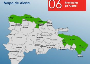 COE mantiene seis provincias en alerta por efectos de sistema frontal