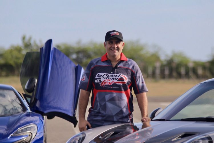 Alfredo Nin, narrador oficial en inaguración de nuevo autódromo de Panamá