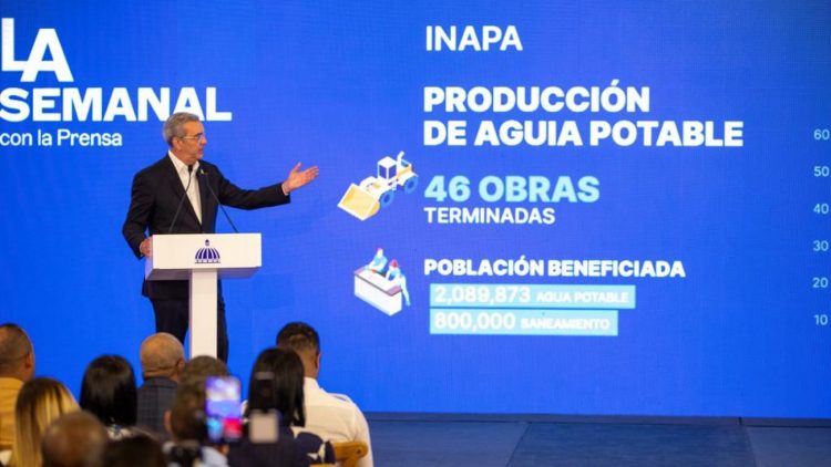 Gobierno afirma aumentó la inversión para solucionar el abastecimiento de agua en un 85 %