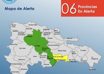 COE aumenta a seis las provincias en alerta por aguaceros