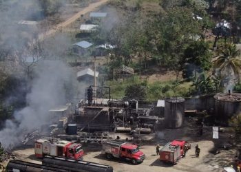 Se registra incendio en depósito de combustible en La Guáyiga, Pedro Brand