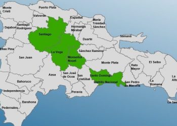 COE mantiene cinco provincias en alerta verde por aguaceros