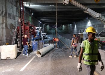 Brigadas de Obras Públicas desplegadas en la 27 de Febrero