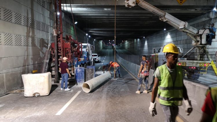 Brigadas de Obras Públicas desplegadas en la 27 de Febrero