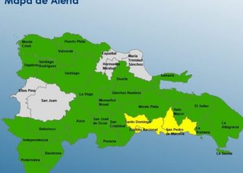 COE mantiene 3 provincias en alerta amarilla y 24 en verde por vaguada