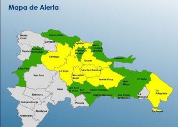 COE mantiene 8 provincias en alerta amarilla y 13 en verde por lluvias