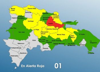 COE mantiene una provincias en alerta roja, 9 en amarilla y 13 en verde