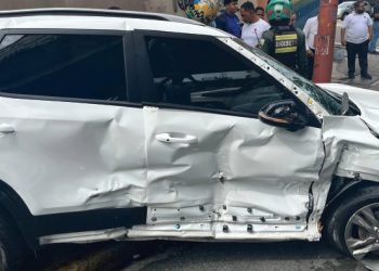 Accidente en la avenida 27 de Febrero deja una persona herida