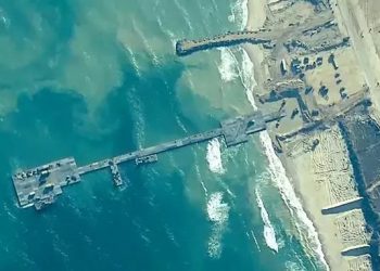 Se rompe el muelle temporal que Estados Unidos construyó frente a Gaza