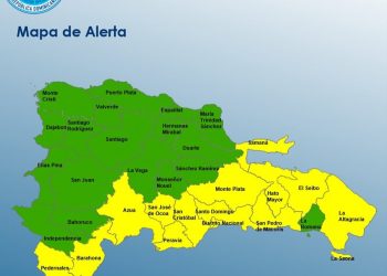 COE coloca a todo el país bajo alerta por los efectos de una vaguada