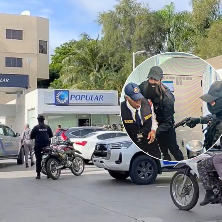 Policía mata a dos de los asaltantes de la sucursal del Banco Popular