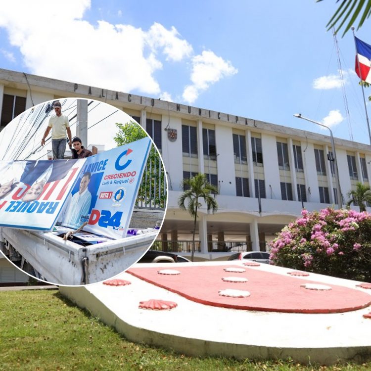 Ayuntamiento de Santiago exige a publicitarias retirar vallas con publicidad política