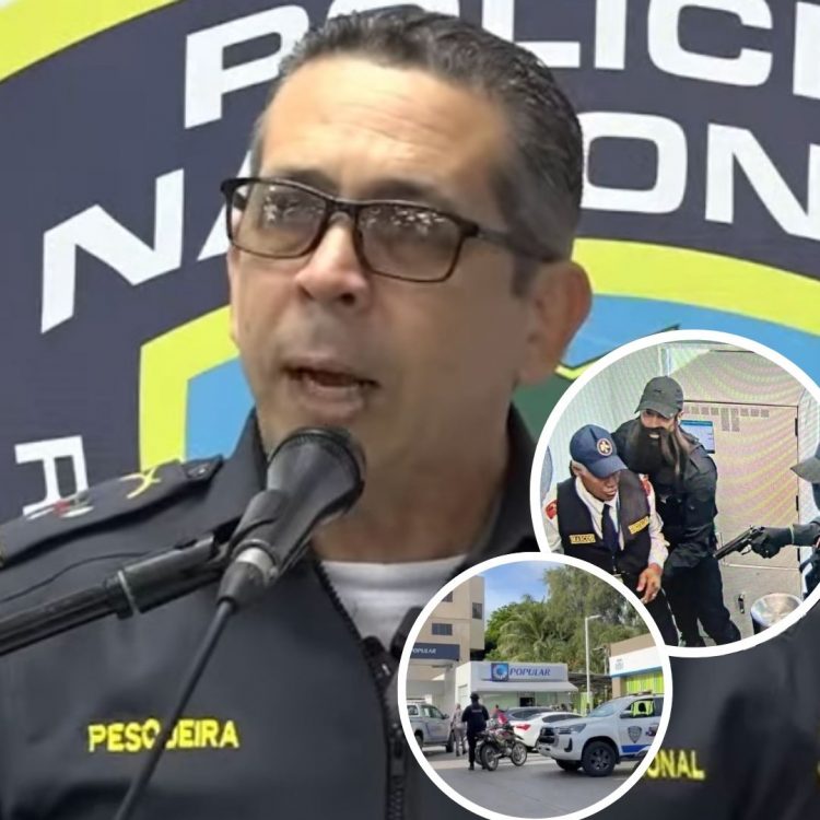 Policía Nacional da respuesta al asalto del Banco Popular