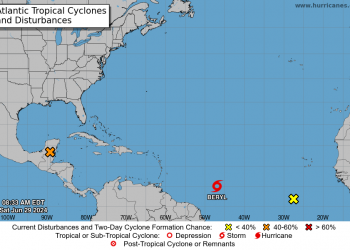 Se forma la tormenta tropical Beryl y podría convertirse en huracán