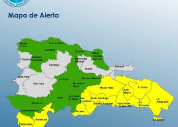 COE mantiene 12 provincias en alerta amarilla y 13 en verde por lluvias
