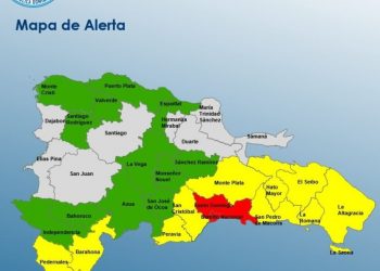 COE mantiene en alerta roja a Santo Domingo y el Distrito Nacional por las lluvias