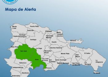 COE mantiene a Azua y San Juan en alerta verde por aguaceros
