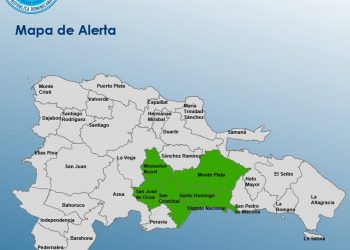 COE coloca seis provincias en alerta verde por incidencia de vaguada y onda tropical